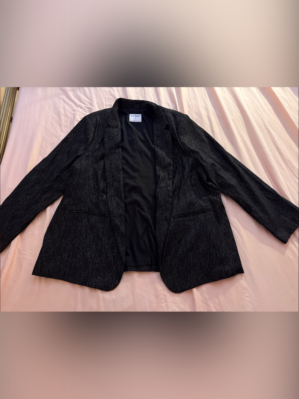 Old Navy Black Textured Blazer